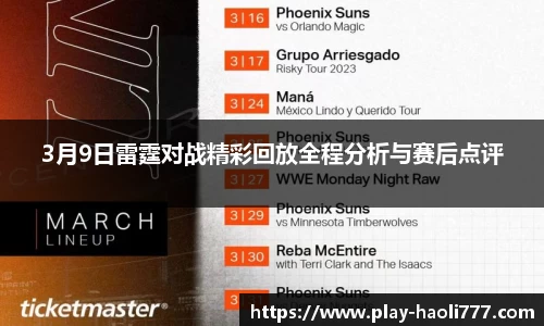 3月9日雷霆对战精彩回放全程分析与赛后点评